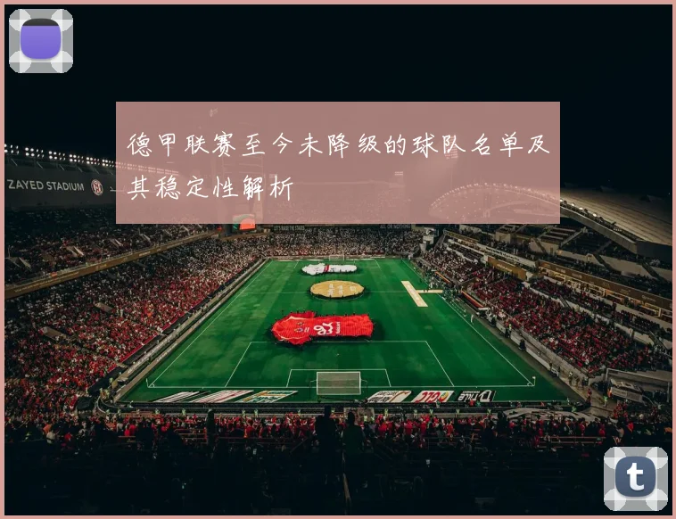 德甲联赛至今未降级的球队名单及其稳定性解析
